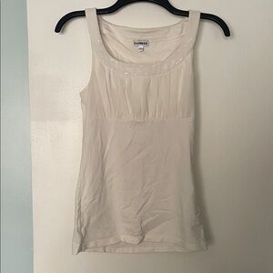 Express Women's Elegant White Tank Top